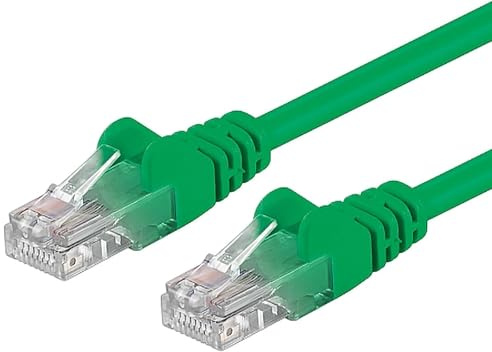 PremiumCord Netzwerkkabel, Ethernet, LAN & Patch Kabel CAT5e, UTP, Schnell flexibel & Robust RJ45 Kabel 1Gbit/S, AWG 26/7, Kupferkabel 100% Cu, Grün, 1, 5m