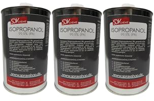 SDV Chemie Isopropanol Isopropylalkohol IPA 2-Propanol 99,9% 3x 1 Liter 1000ml 3L Cleaner