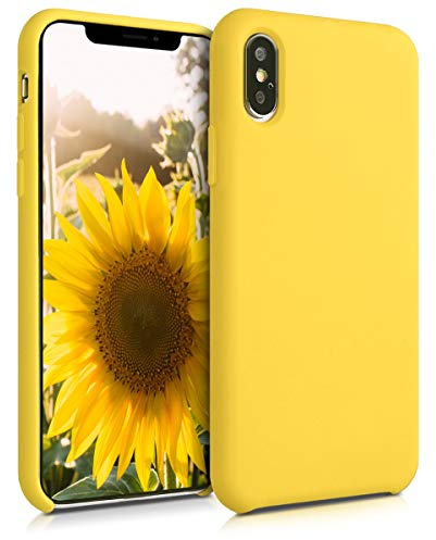 kwmobile Case Compatible with Apple iPhone XS Max Case - TPU Silicone Phone Cover with Soft Finish - Radiant Yellow