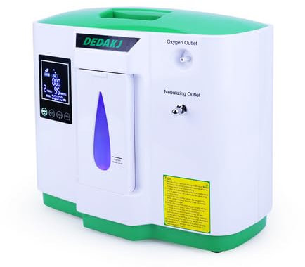 Concentrador de oxígeno portátil 93% de alta pureza 1-6L / min, Generador de oxigeno Tranquilo con Pantalla LED, purificador de aire máquina de oxígeno para uso en viajes domésticos(220V)