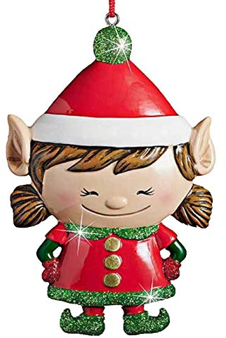 Alecony Weihnachten Anhänger Weihnachtsschmuck, 2020 DIY Resin Weihnachtsanhänger Christbaumschmuck Weihnachtsmann Wichtel Puppe Weihnachtsstrumpf Ornamente für Weihnachtsbaum Tisch Kamin (Rot)