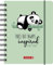 BRUNNEN 1071755032 Schülerkalender 2021/2022 „Panda“ 1 Seite = 1 Tag, Sa. + So. auf einer Seite, Blattgröße 12 x 16 cm, A6, PP-Einband