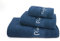 Pierre Cardin - Juego de 3 Toallas PC Logo - Tocador, Lavabo y Ducha - Azul Marino