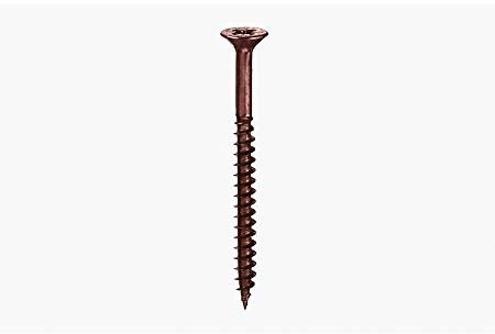 Vite Truciolare per Legno, TPS Testa Piana Svasata a Scomparsa Pozidriv, Finitura Bronzata, Misura 3X30, 30 pezzi