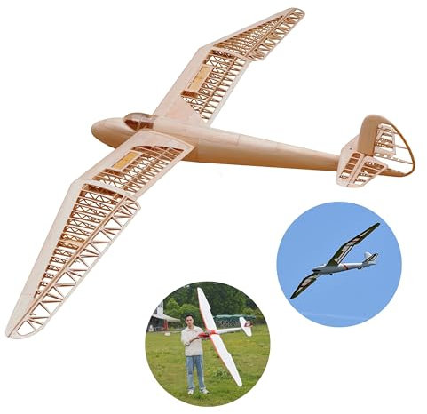 Gö-3 Minimoa Model Aeroplane, Scale Glider, 2844 mm Wingspan, 2100 g Flight Weight, 1/6 Scale, Glider Aeroplane Kit for Building Yourself, Model Aeroplane Model Building Kit