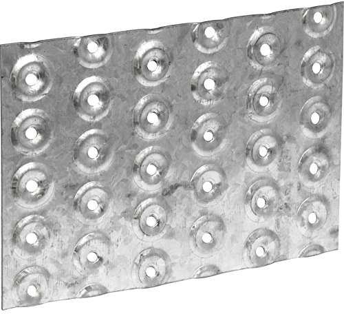 BPC Fixings Galvanised Hand Nail Plate 20-Piece Set, 200 mm Length x 80 mm Width