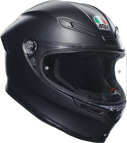 AGV - K6 S E2206 MPLK, Integralhelm Motorrad, Unisex, Mattschwarz, XL