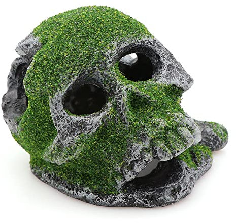 AQUA KT Aquarium Primaten Schädel Totenkopf Skelett Modell Fische Höhle für Aquarium Fisch Landschaft Dekoration