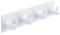 QNIIAED Coat Hooks Wall Mounted,Multipurpose Modern Stainless Steel Screw in Door Hook Metal Heavy Duty Coat Rack Row of hook Hanger Towel Robe Clothes Hat Hook for Bathroom(White 4 Hooks)