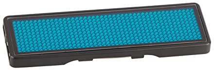 Fafeicy LED-Namensschild, Wiederaufladbar, Programmierbar, Blau, 3.35 x 0.91 Zoll, Kunststoff/Acrylnitril-Butadien-Styrol, Tabletop Mount, 1 Stück, für Gastronomie, Entertainmentsbranche