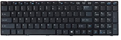 eexuujkl Laptop Built-in Keyboard Ergonomic PS/2 Interface US Layout Notebook Computer Keypad Replacement for MSI GE60 GE70 GP60