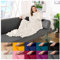heimtexland ® Ärmeldecke TV Kuscheldecke mit Ärmeln Taschen Fußsack Super Soft Flanell tragbare Decke Ganzkörperdecke Typ870 Creme 200x170 cm