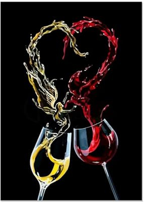 Quadri Moderni Cucina Spezie Quadro da parete con bicchiere di vino nero Quadro su Tela L'immagine Tela Non Tessuta Soggiorno Corridoio sala da pranzo Multicolore80x110cm(31x43in)Senza cornice