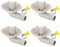 PATIKIL 25mm Connecteur de Tuyau de Vidange de Climatiseur, 4 Pcs Connecteur de Vidange Universel avec Cerceau de Serrage pour Robinet D'Unité Ac à Fenêtre Mini-Fendue, Modèle Blanc 4