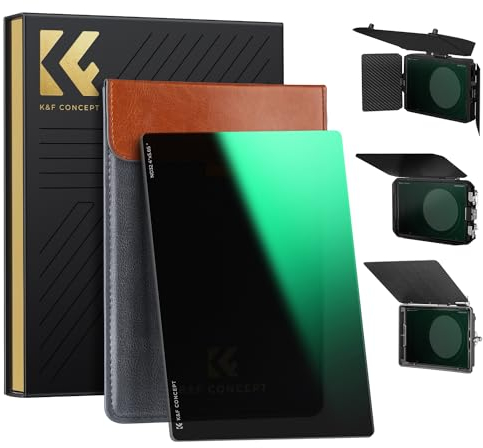 K&F Concept Filtro Densità Neutra ND32 Quadrato da 4x5,65,Filtro Densità Neutra per Cinema Vetro Ottico HD con 28 Strati Rivestimento Compatibile con Tilta SmallRig Matte Box Neewer
