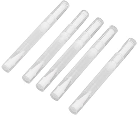5 Pack 5 Ml Transparent Twist, Transparent Twist Pen Empty Nail Oil Pen Pens, Empty Nail Oil Pen with Funnel, Cosmetic Lip Gloss Container Applicators Eyelash Growth Liquid Tube