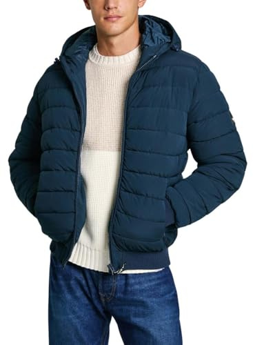 Pepe Jeans Herren Tomek Baby Jacke, Blau (Dulwich Blue), S