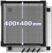 Oversevenls Tavolo da lavoro laser a nido d'ape, 400 x 400 x 22 mm, con piastra in alluminio, compatibile con diverse macchine per incisione