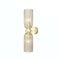 MAYTONI Antic Wandleuchte innen – 2-flammige Wandlampe – Retro Lampe E14 - Leuchte aus Glas & Metall - Wohnzimmerlampe, Schlafzimmerlampe - Gold, Cognac