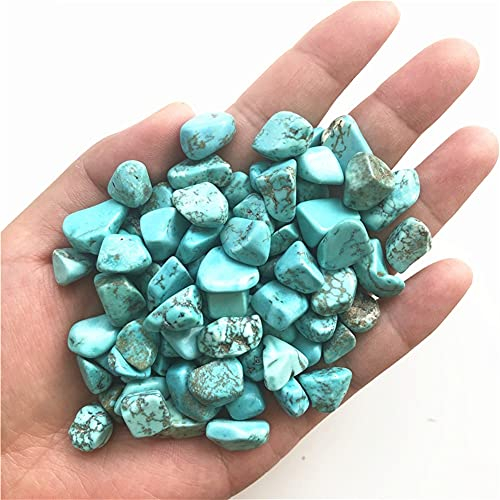 SPABOY Stone Crafts Grüner Türkis Calait Kies Bergkristall Quarz Probe Tank Garten Natürlicher Quarzkristall 50 g