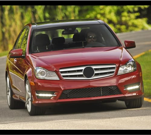 Auto Frontgrill,Lüftungsgitter,Haube Mesh Kühlergrill,Für Mercedes Benz C Class W204 2007-2014 Mittelgitter Stoßstange Grillersatz,Zubehör für Außenmodifikationen,B