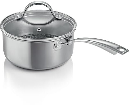 Tescoma 780582 Casseruola 1 manico con coperchio ø 18 cm, capacità 2 litri, linea SteelCRAFT