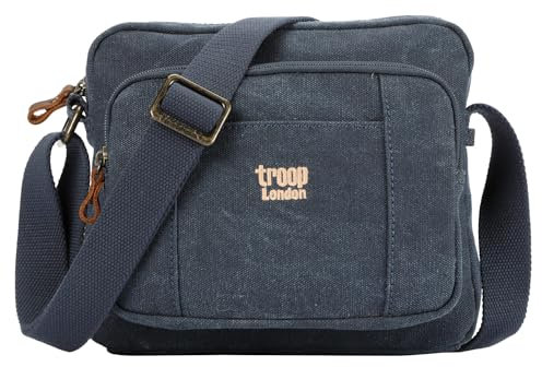 Troop London TRP0235 Classic Canvas Umhängetasche Denim, denim, s