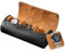 BAIGIO Tragbare Uhrenrolle Uhrenbox mit Uhrenkissen Watch Box Case Travel 3 Fächer Uhrenaufbewahrung Reise Uhrenetui Uhrenkasten Uhren Aufbewahrungsbox PU-Leder Uhrenkoffer für Damen Herren, Schwarz