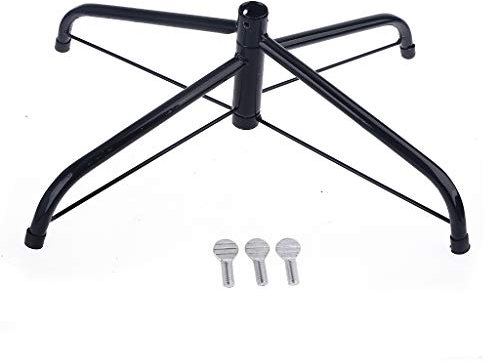 Weihnachtsbaumständer, strapazierfähig, künstlicher Weihnachtsbaumständer, Eisen-Metallhalterung mit Rändelschraube, einfach zu installieren