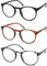 Vecien Reading Glasses 3 Pack Blue Light Blocking Readers, Crystal Lens Give You Ultra Clear Vision,Spring Hinges Pattern Design for Men & Women (3.5)