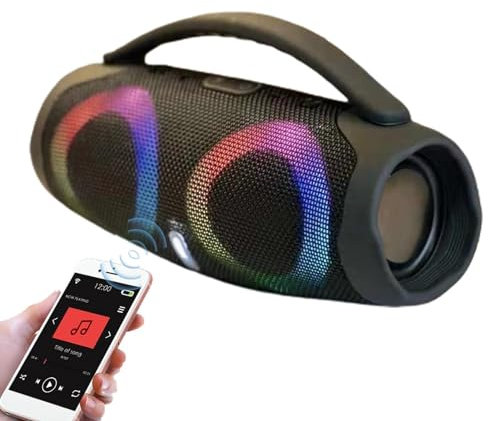 Wireless Portable Speaker, Deep Bass Boombox, Outdoor Speakers With Subwoofer, Colorful RGB Loud Speaker, Lightweight Outdoor Sound, 360-Degree Surround Sound, Vibrant Soundscapes For Home, Travel