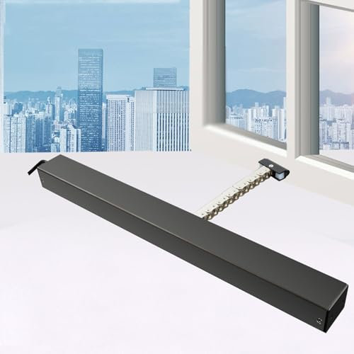 Aocet Abridor de Ventana Automáticos Cadena Negro Motor Eléctrico de Cadena para Ventana de Techo Accionador de Cadena para Ventanas o Sobresale Carrera 300-1000MM, IP32(400mm)