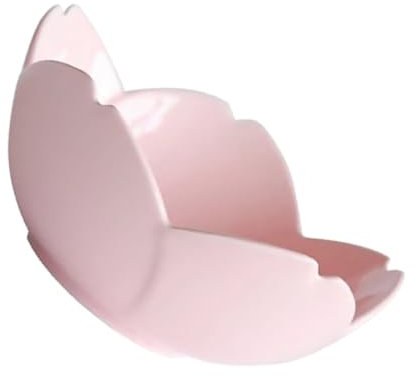 BEBEMOKO 1 Pc Platos De Moda Tazones De Postre De Porcelana Tazón De Frutas Tazón En Forma De Flor Sopera De Porcelana Vajilla Pintada a Mano Cuencos De Comida Ensaladera De Cerámica Rosa