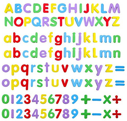 Kids Magnetic Letters & Numbers Set,108 Pcs Alphabet Fridge Magnets with Storage Box | Educational Toy for Spelling, Counting & Early Learning | Safe ABC Magnets for Toddlers Age 3+