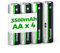 Granicell 4-Pack AA Lithium Battery, 3500mAh Double A Batteries, 1.5V Lithium AA Batteries, Longer-Lasting Batteries, Suitable for Flashlights, Toys