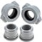 DRELD Water Pipe Coupling Screw Nut Connector - 2Pcs Spa Water Connecting with 2 Gaskets Durable Plumbing Fittings Replacement for Coleman Hot Tubs | Compatible with Lay-Z-Spa B/C Models (Grey)