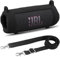 Khanka per JBL Flip 7 Custodia in silicone protettiva con cinturino staccabile, cover morbida antiurto per altoparlante Bluetooth portatile JBL Flip 7, solo custodia (Nero)