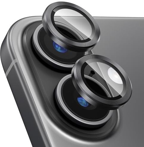 Giftorld Kamera Objektiv Schutz für iPhone 17, Luftfahrt Aluminium 3D Ring, 9H gehärtetes Glas, Nachtkreis, keine Blase, HD Klarheit, Case Friendly, einfache Installation