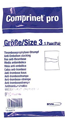 COMPRINET pro Strumpf oberschenk.lang Gr.3 weiss 20 St