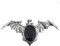 W WIDMANN MILANO Party Fashion 7130N - Gotischer Fledermaus Ring mit Edelstein, Schmuck, Vampir, Hexe, Halloween, Mottoparty, Karneval
