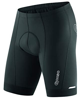 Gonso California, Kurze Herren Fahrradhose, Mit Dry Up Air Sitzpolster, Hohe Bewegungselastizität und Antirutsch-Silikon-Beingummi, Enganliegende Passform, Schwarz, Gr. XXL