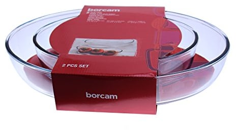Sänger Pasabahce Borcam Auflaufform Glas Backform Auflauf 2 tlg oval