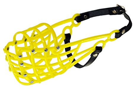 Don Pare Maulkorb Modell 103 Trainings- Und Transportmaulkorb Für Mittelgroße Hunde Mit Schmalem Kopf Whippet In Gelb Auch Rennmaulkorb und Coursingmaulkorb