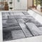 HomebyHome Teppich Wohnzimmer 80x150 cm Läufer Flur Teppich Schwarz und Grau Kurzflor Holzoptik - Teppich Schlafzimmer, Esszimmer, Küche Flauschiger Extra Weich Tepich Waschbär - Carpet Living Room