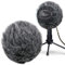 YOUSHARES Furry Windscreen Muff - Customized Pop Filter for Microphone, Windshield Wind Cover for Improve Blue Snowball iCE Mic Audio Quality (Grey)
