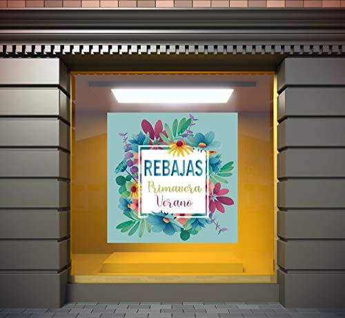 Vinilo adhesivo transparente en efecto Espejo Rebajas Primavera Verano | 100 x 100 cm | Vinilo Económico y Original | Vinilo fondeado de blanco