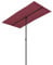 vidaXL Sombrilla de jardín con Palo de Aluminio Burdeos 180x110 cm