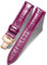 BINLUN Leder Uhrenarmband Lederarmband Ersatz Uhrenarmbänder für Herren Damen mit Silber/Gold/Roségold Schmetterling Faltschließe 12-24mm(18mm Amaranth-Roségold Schnalle)