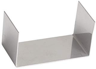 Trobak Rinnenverbinder V4A für Rinne Rinne Edelstahl 1 Meter superflach V4A