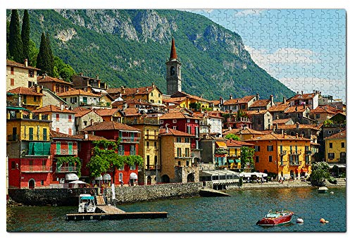 Varenna Lake Como Italien Puzzle 1000 Teile Holzpuzzle Erwachsene Spielgrafik Reise Souvenir Holz